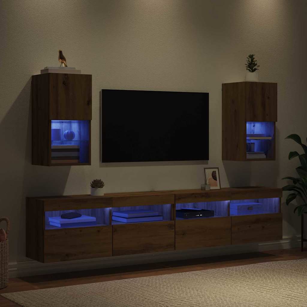 Zidni TV ormari Zidne 2 pcs Umjetnički hrast 30,5 x 30 x 60 cm