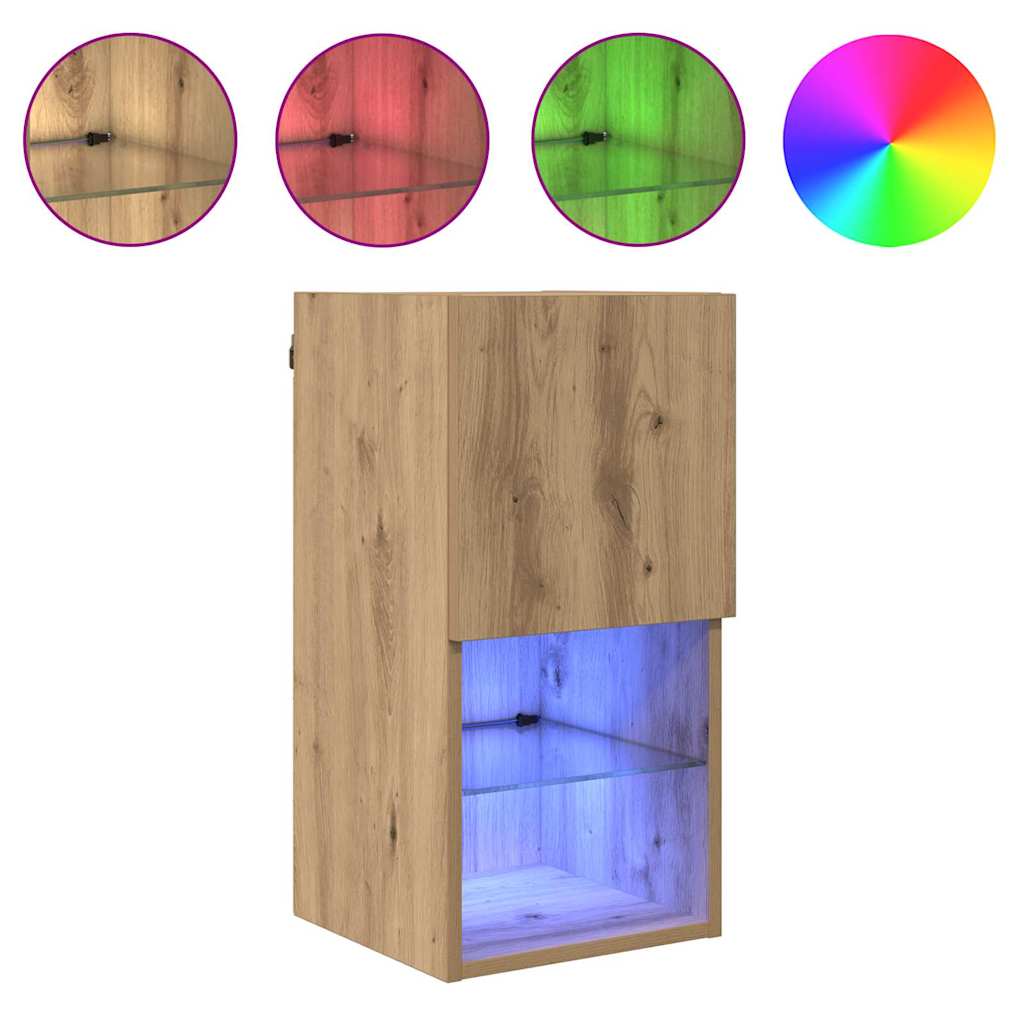 Zidni TV ormari Zidne 2 pcs Umjetnički hrast 30,5 x 30 x 60 cm