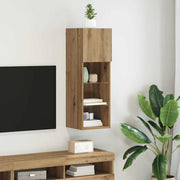 TV ormar za montažu na zid Umjetnički hrast 30,5 x 30 x 90 cm