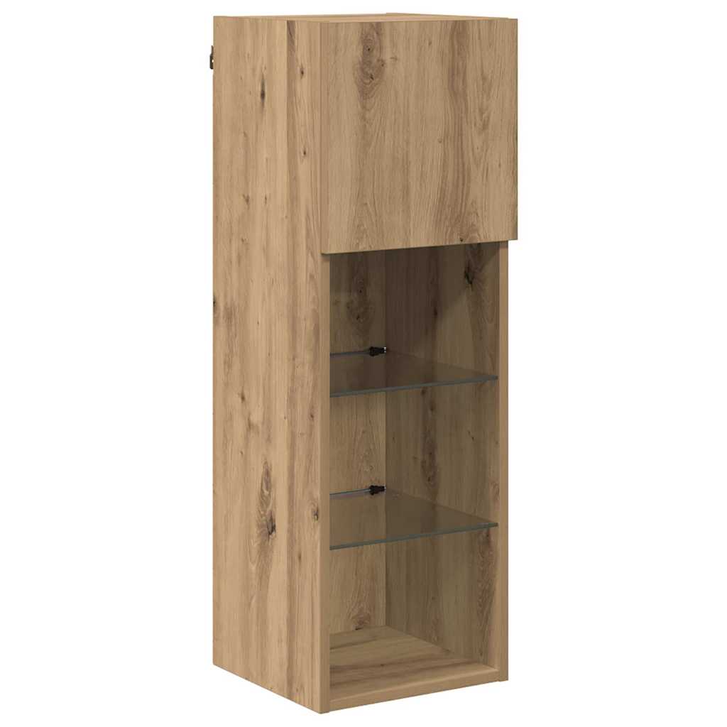 TV ormar za montažu na zid Umjetnički hrast 30,5 x 30 x 90 cm