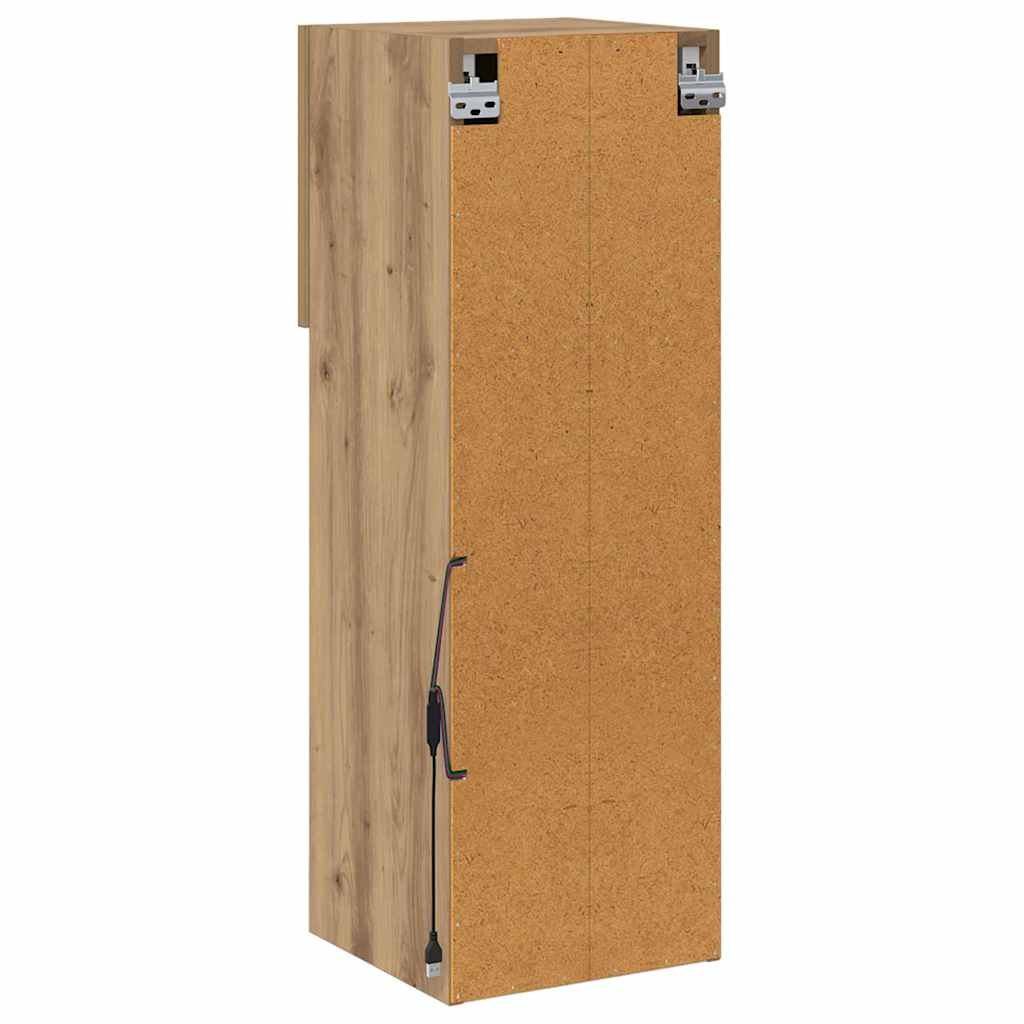 TV ormar za montažu na zid Umjetnički hrast 30,5 x 30 x 90 cm