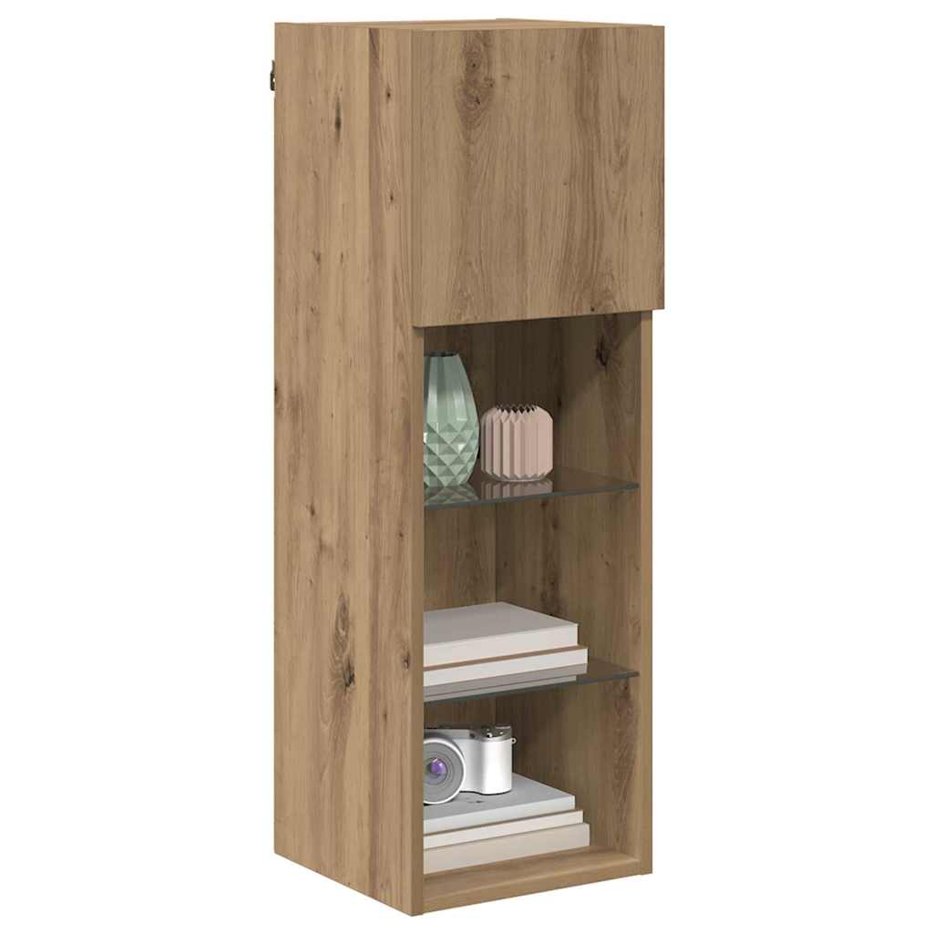 TV ormar za montažu na zid Umjetnički hrast 30,5 x 30 x 90 cm