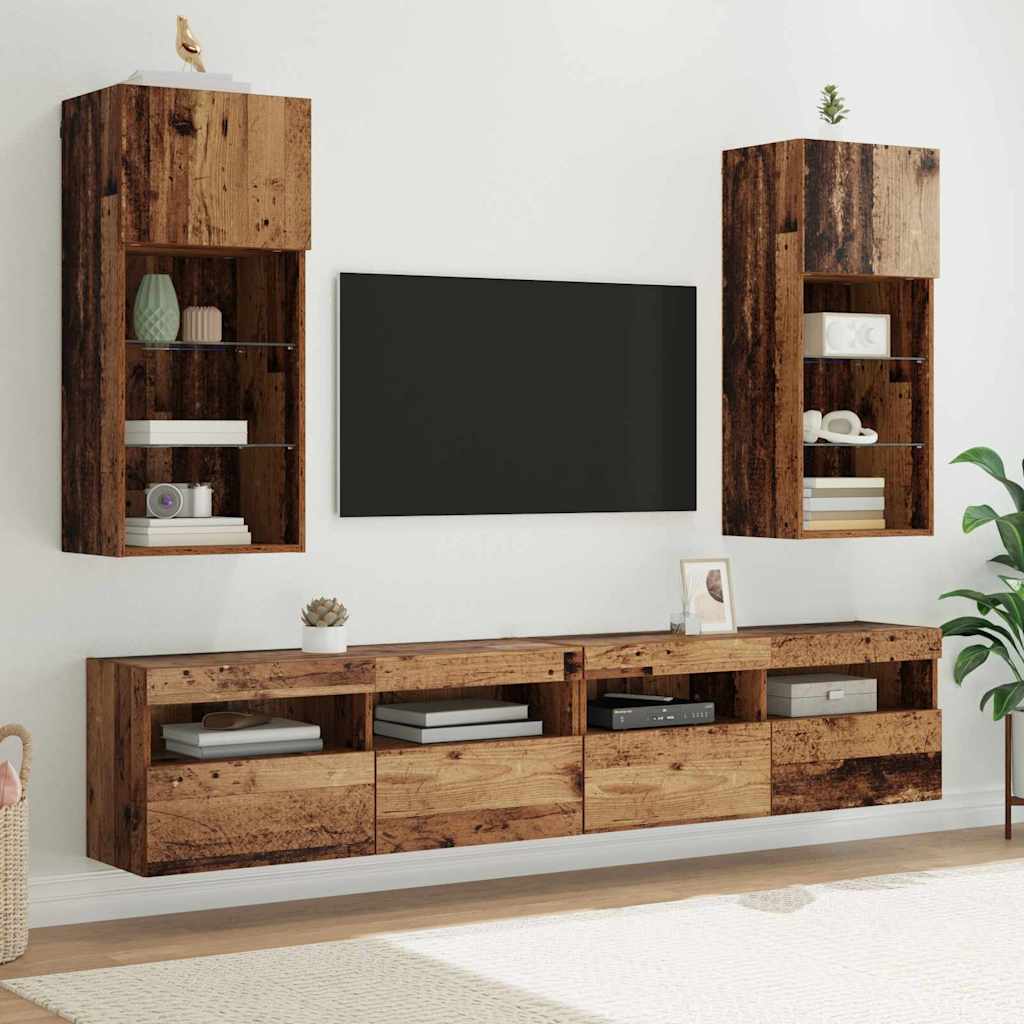 TV ormar za montažu na zid Zidne Staro drvo 40,5 x 30 x 90 cm