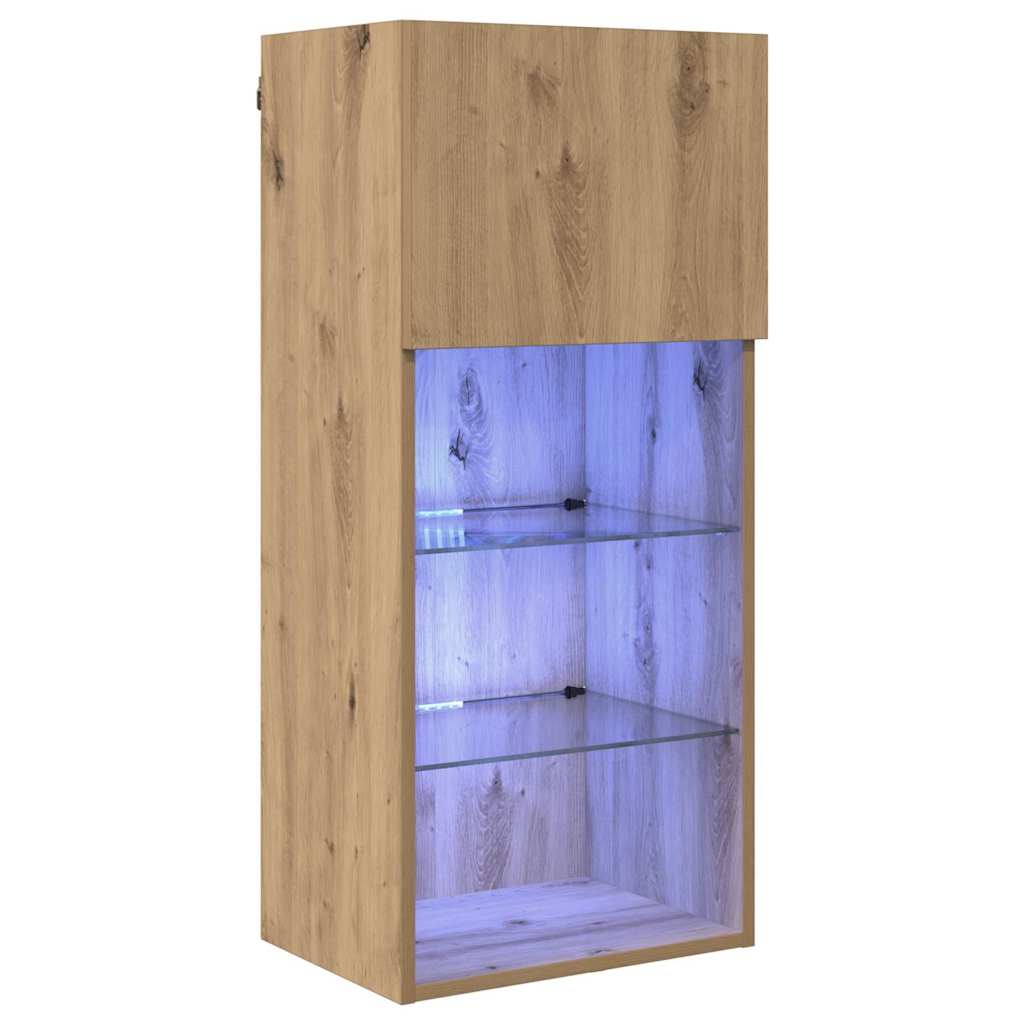TV ormar za montažu na zid Umjetnički hrast 40,5 x 30 x 90 cm