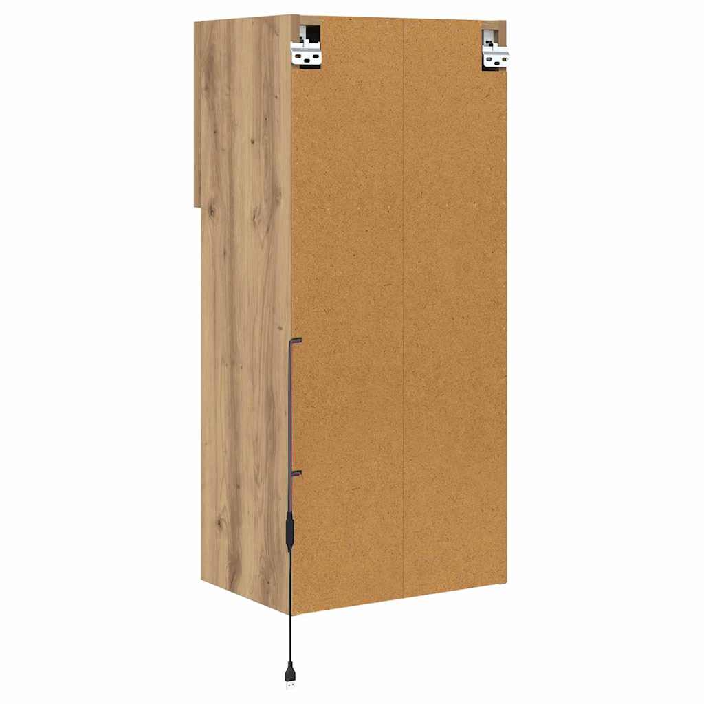 Zidni TV ormari Zidne 2 pcs Umjetnički hrast 40,5 x 30 x 90 cm