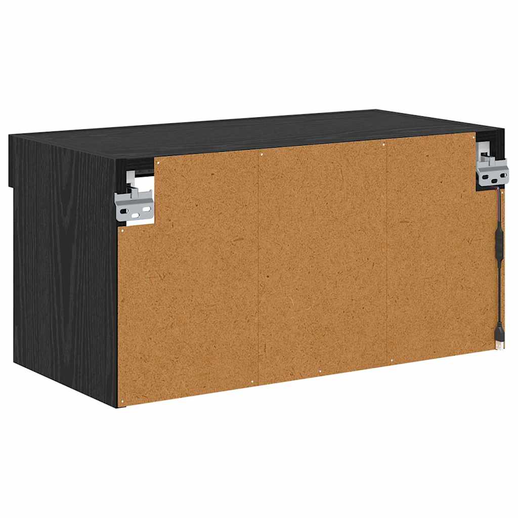 Set TV komoda Crni hrast 60 x 30 x 30 cm Konstruirano drvo