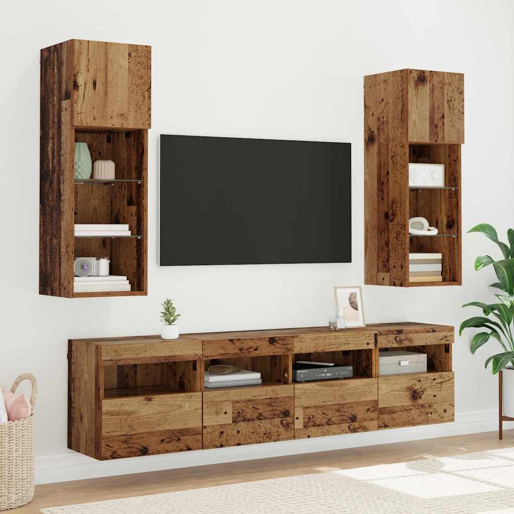 TV zidni ormar Staro drvo 40 x 30 x 40 cm Konstruirano drvo