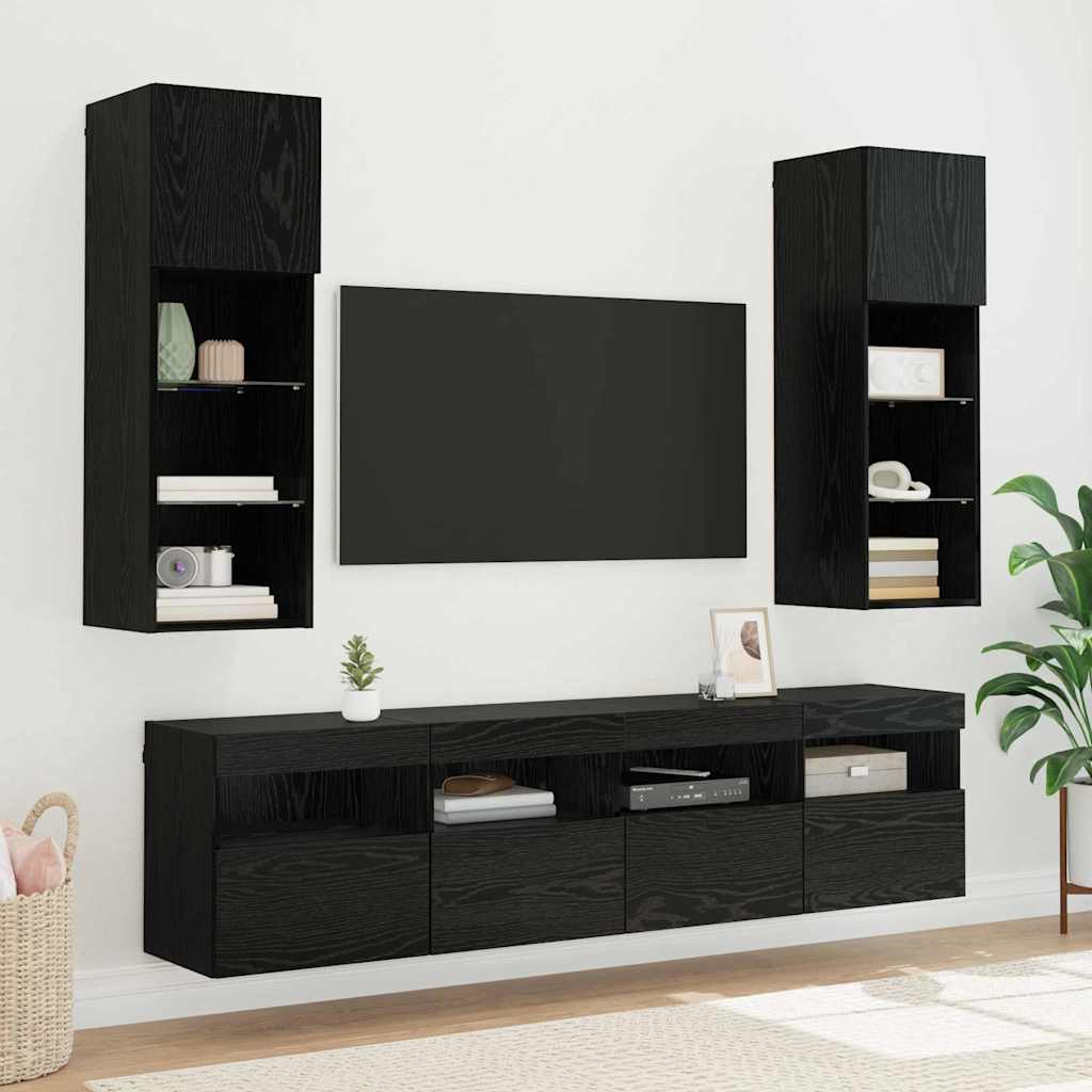 TV zidni ormar Crni hrast 40 x 30 x 40 cm Konstruirano drvo