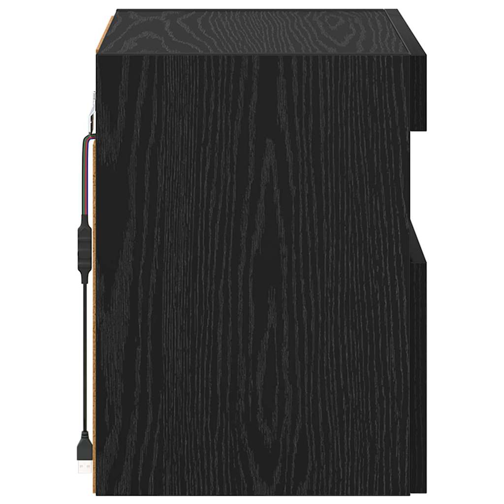 TV zidni ormar Crni hrast 40 x 30 x 40 cm Konstruirano drvo