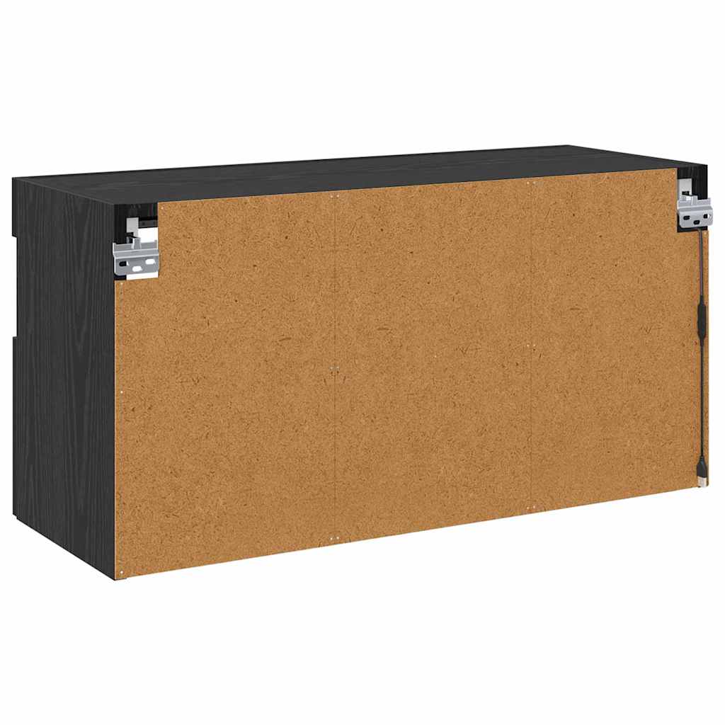 TV zidni ormar Crni hrast 80 x 30 x 40 cm Konstruirano drvo
