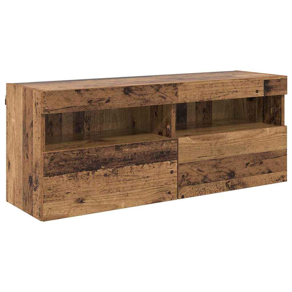 TV zidni ormar Staro drvo 100 x 30 x 40 cm Konstruirano drvo
