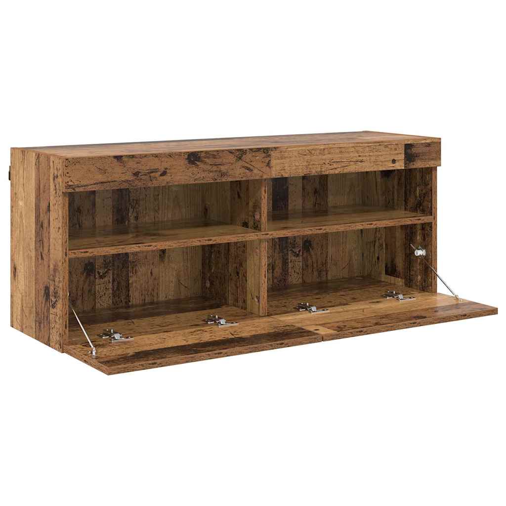 TV zidni ormar Staro drvo 100 x 30 x 40 cm Konstruirano drvo