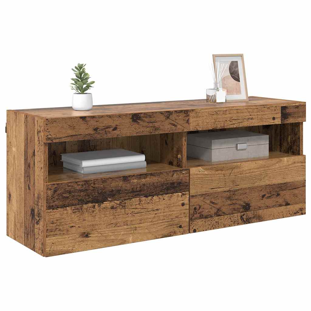 TV zidni ormar Staro drvo 100 x 30 x 40 cm Konstruirano drvo