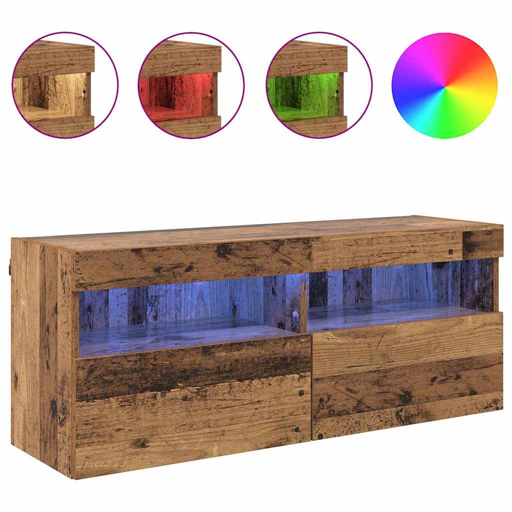 TV zidni ormar Staro drvo 100 x 30 x 40 cm Konstruirano drvo