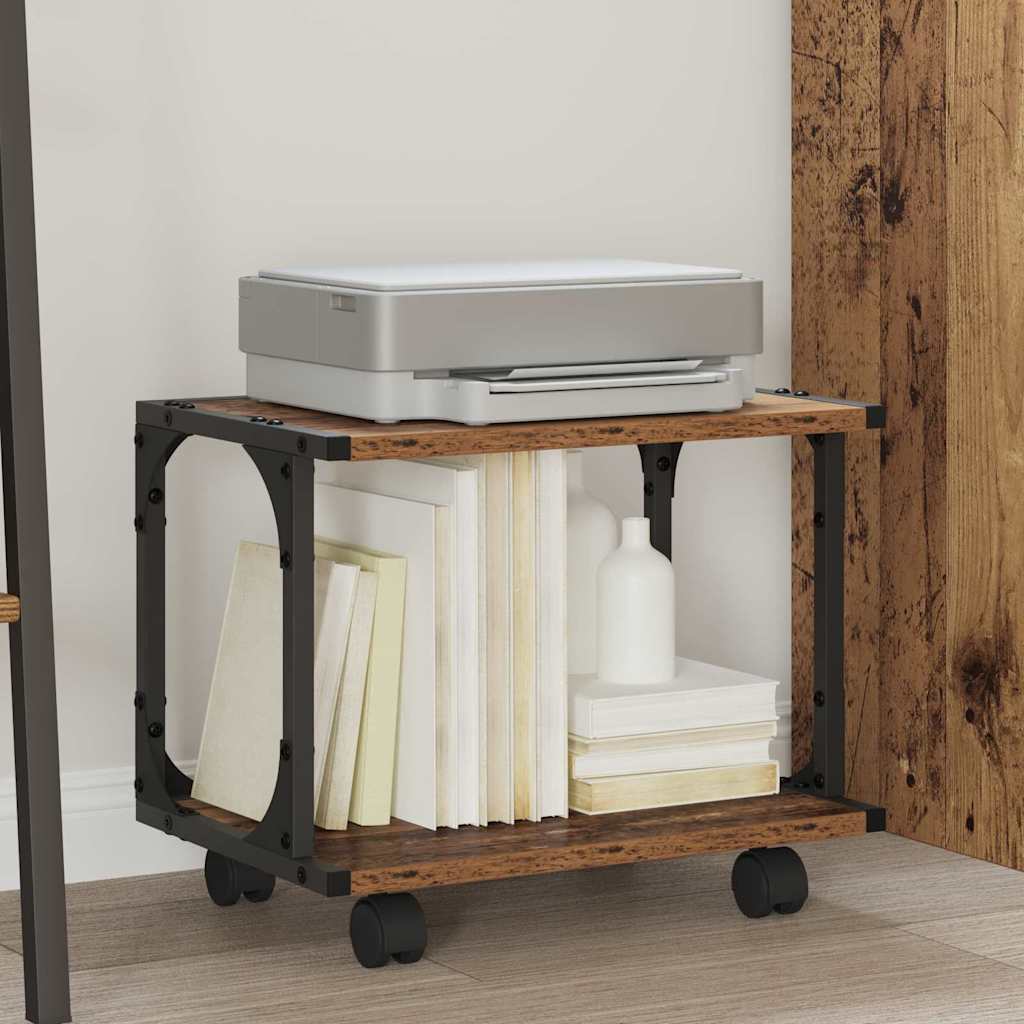 Držač za printer Staro drvo 41 x 28 x 33.5 cm Konstruirano drvo