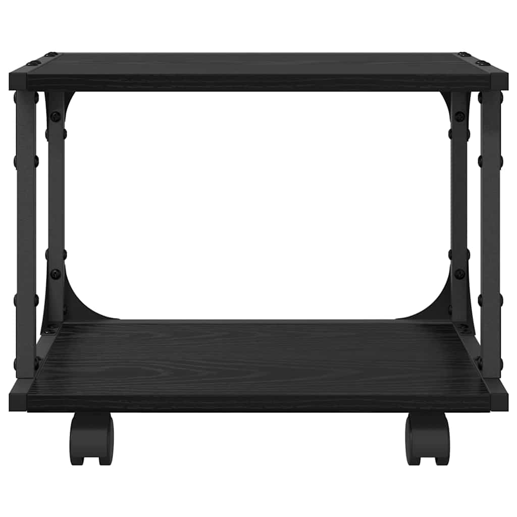 Držač za printer Crni hrast 41 x 28 x 33.5 cm Konstruirano drvo
