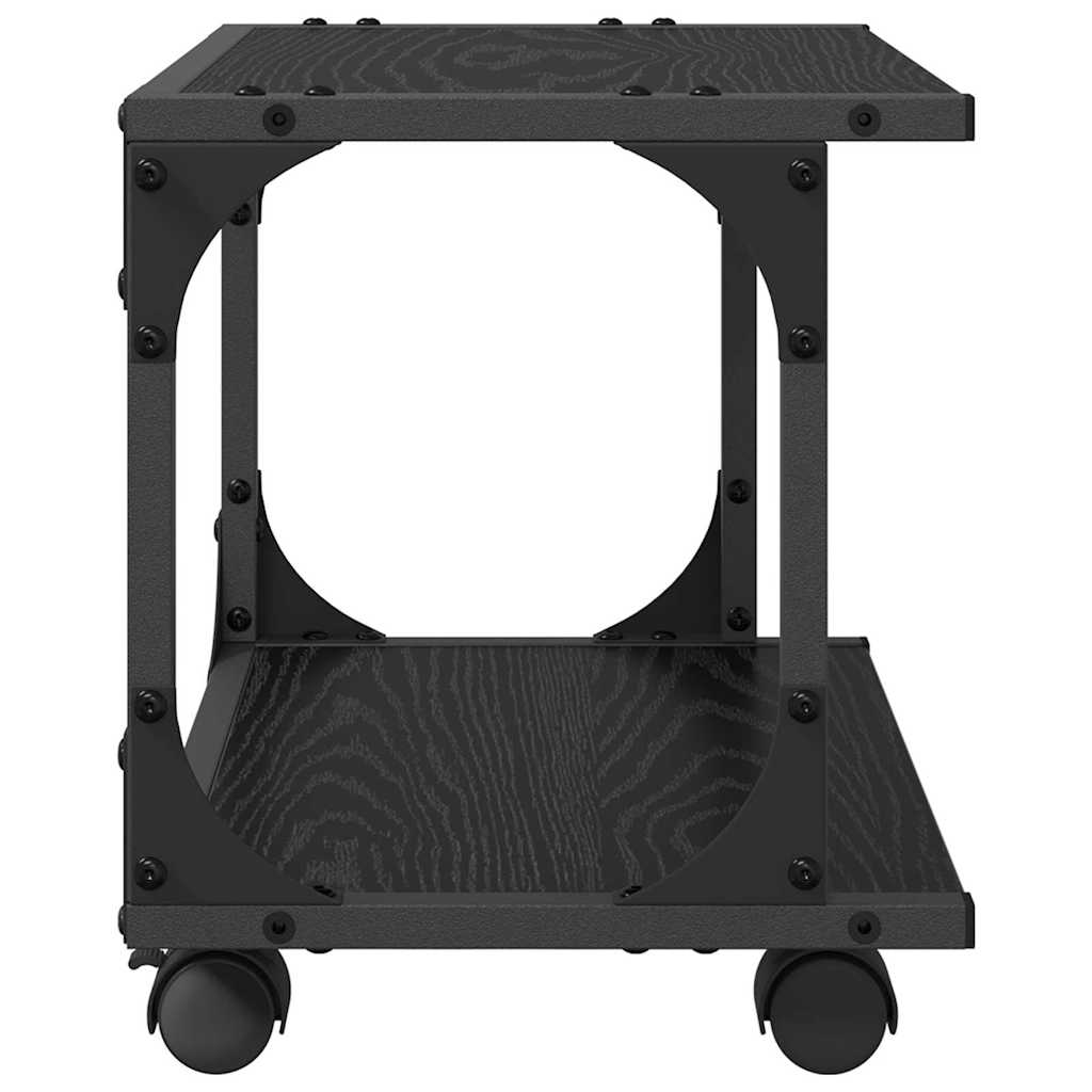 Držač za printer Crni hrast 41 x 28 x 33.5 cm Konstruirano drvo
