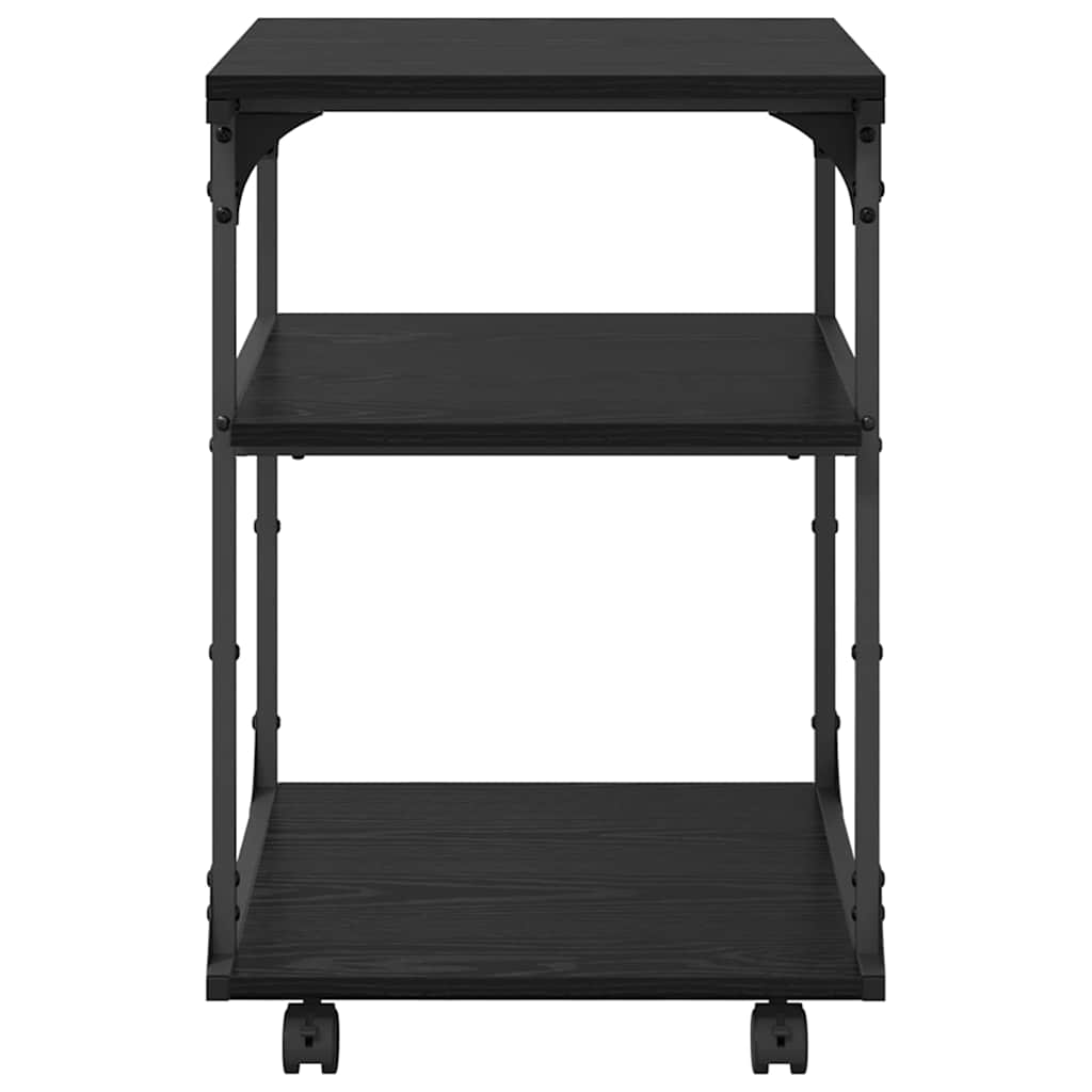 Držač za printer Crni hrast 43 x 48 x 64 cm Konstruirano drvo