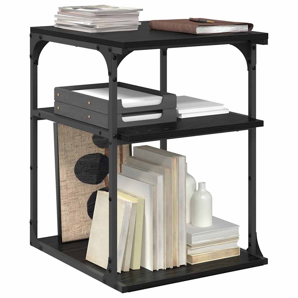 Držač za printer Crni hrast 43 x 48 x 64 cm Konstruirano drvo