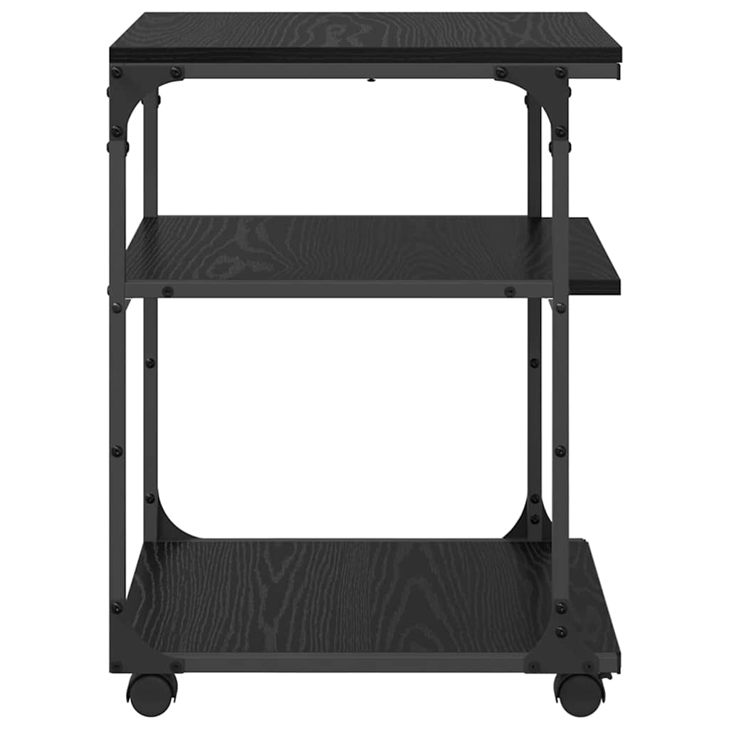 Držač za printer Crni hrast 43 x 48 x 64 cm Konstruirano drvo