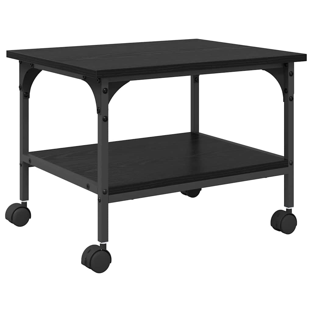 Držač za printer Crni hrast 50 x 40 x 38 cm Konstruirano drvo