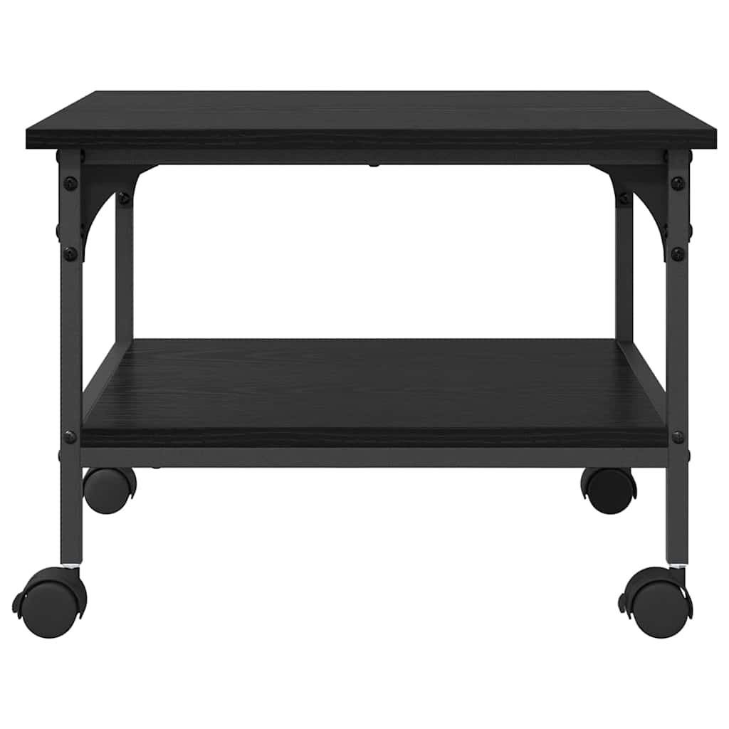 Držač za printer Crni hrast 50 x 40 x 38 cm Konstruirano drvo