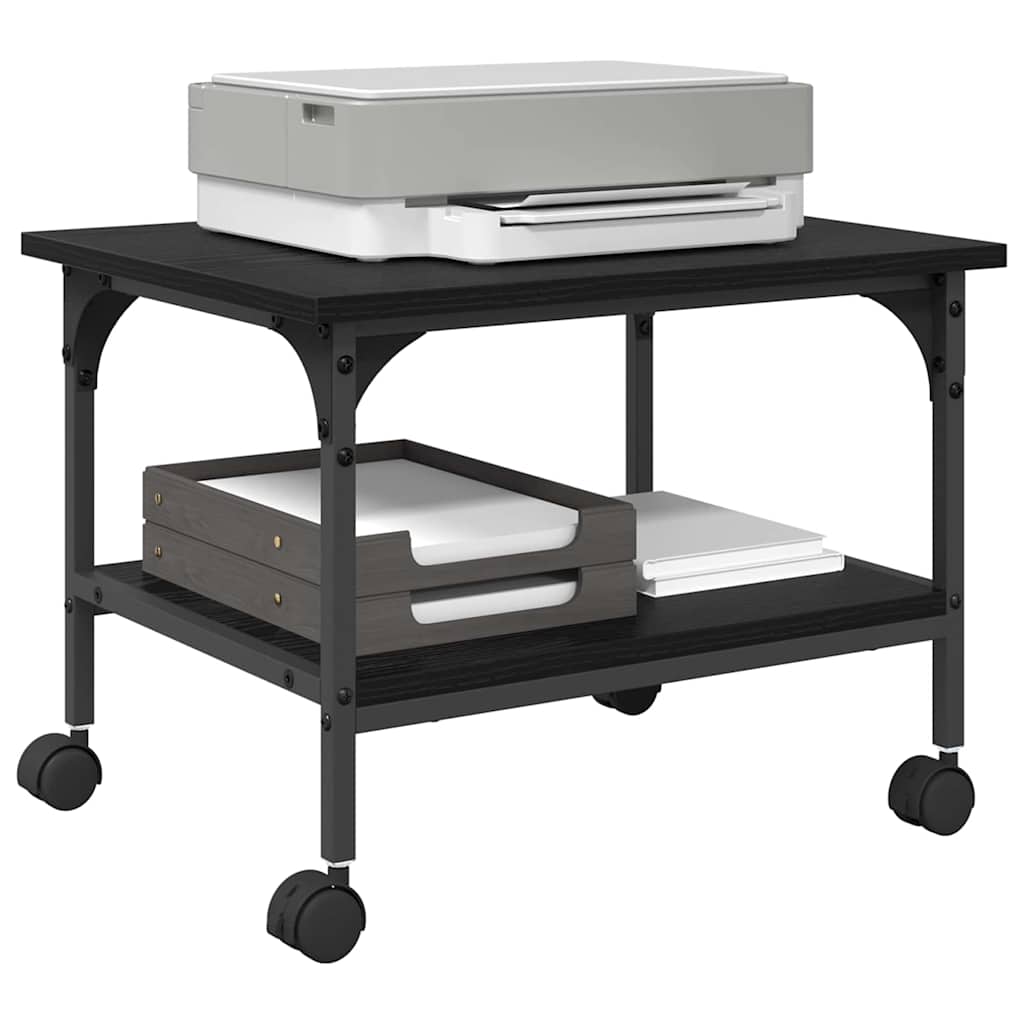 Držač za printer Crni hrast 50 x 40 x 38 cm Konstruirano drvo