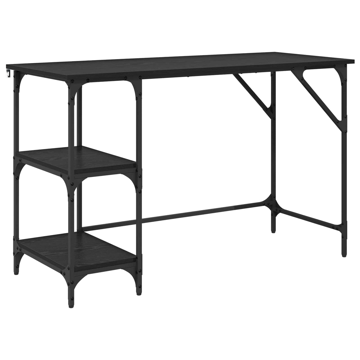 Stol Crni hrast 120 x 50 x 75 cm Konstruirano drvo