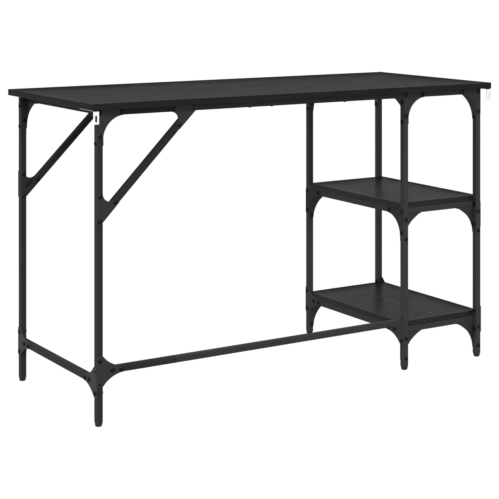 Stol Crni hrast 120 x 50 x 75 cm Konstruirano drvo
