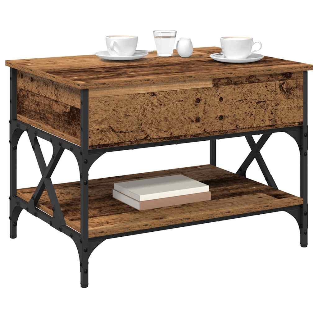 Kava Stol Staro drvo 70x50x50cm Konstruirano drvo