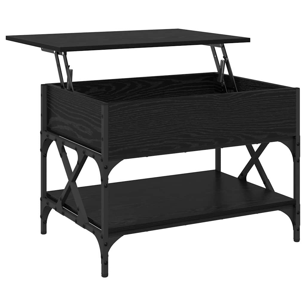 Kava Stol Crni hrast 70x50x50cm Konstruirano drvo