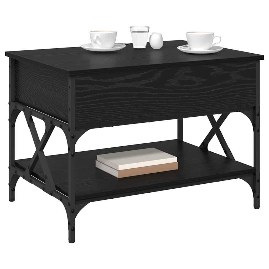 Kava Stol Crni hrast 70x50x50cm Konstruirano drvo