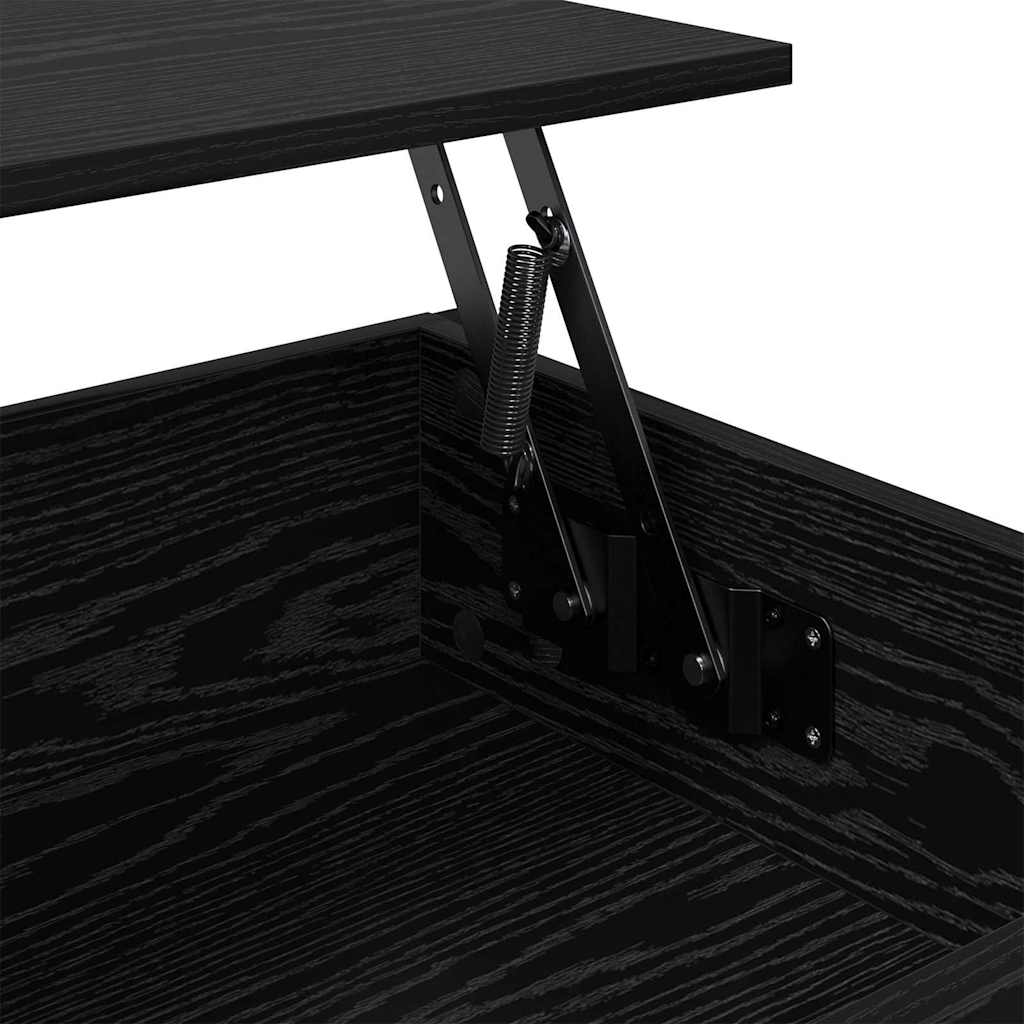 Kava Stol Crni hrast 100 x 50 x 50 cm Konstruirano drvo