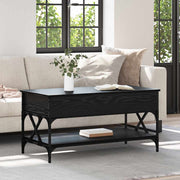 Kava Stol Crni hrast 100 x 50 x 50 cm Konstruirano drvo