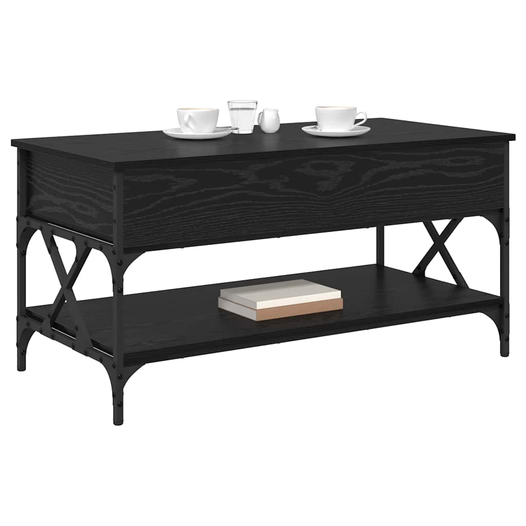 Kava Stol Crni hrast 100 x 50 x 50 cm Konstruirano drvo