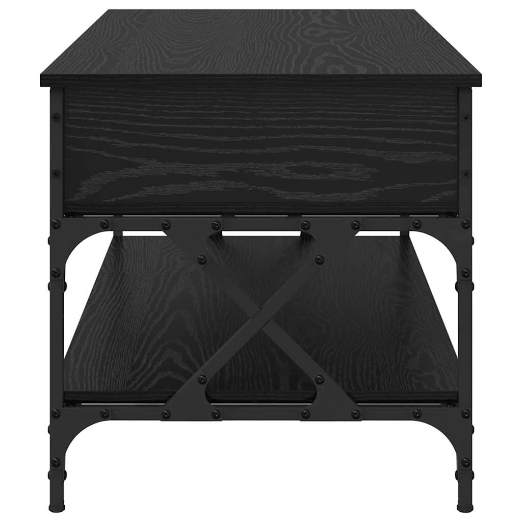 Kava Stol Crni hrast 100 x 50 x 50 cm Konstruirano drvo