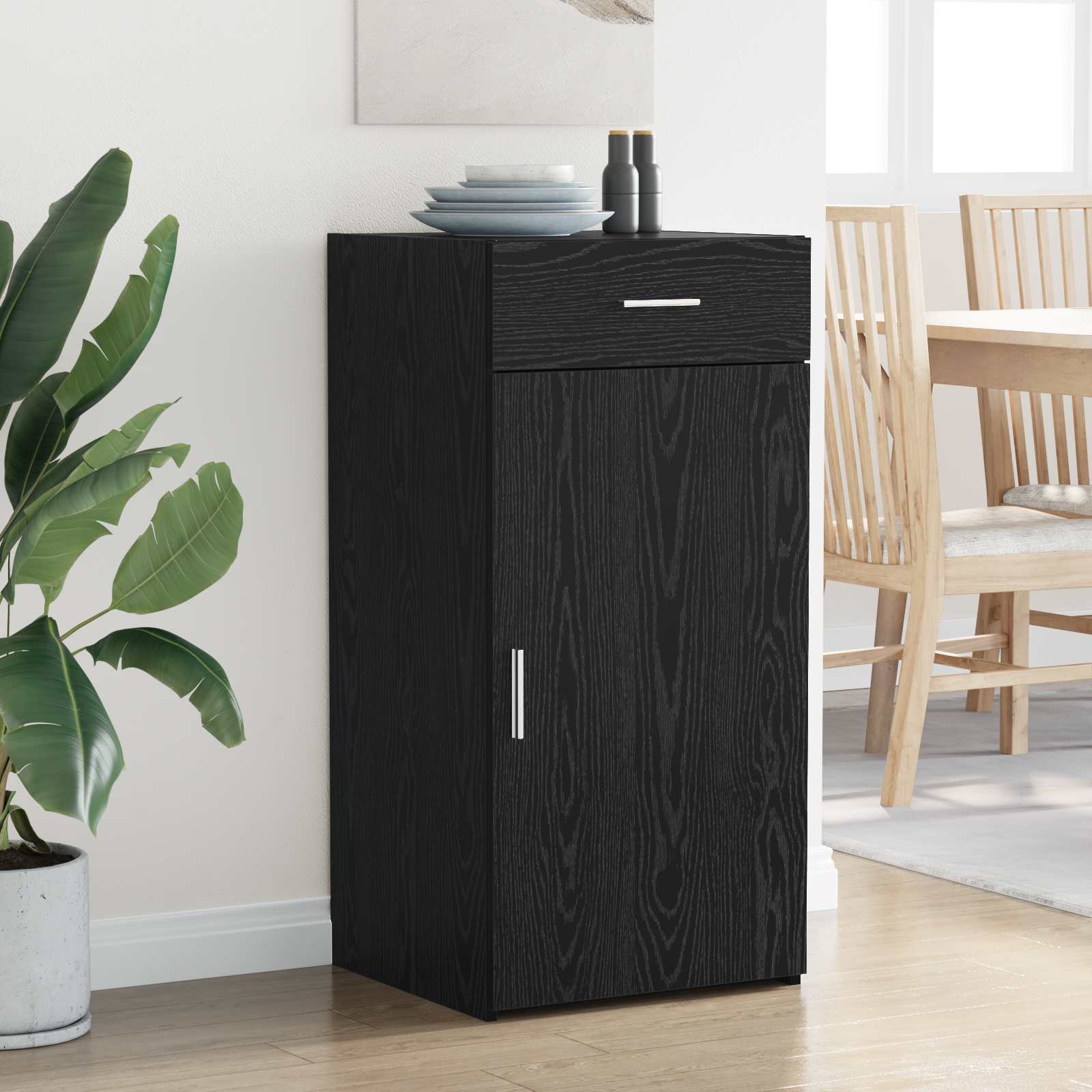 Kreveta Crni hrast 45 x 42,5 x 93 cm Konstruirano drvo