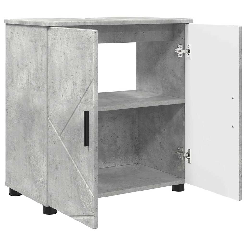 Kupaonski ormar s pohranom Betonski sivi 61 x 35 x 64 cm