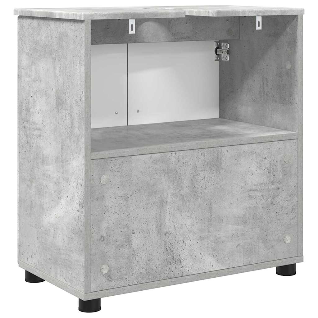 Kupaonski ormar s pohranom Betonski sivi 61 x 35 x 64 cm
