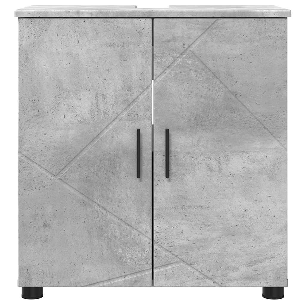 Kupaonski ormar s pohranom Betonski sivi 61 x 35 x 64 cm