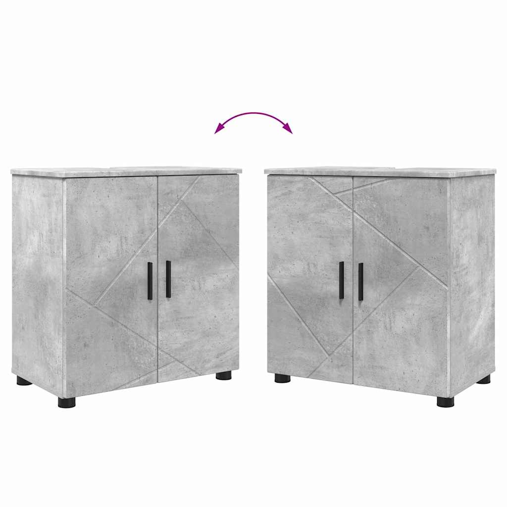 Kupaonski ormar s pohranom Betonski sivi 61 x 35 x 64 cm