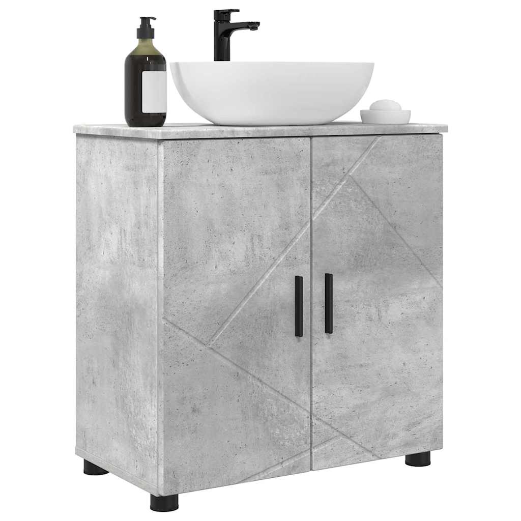 Kupaonski ormar s pohranom Betonski sivi 61 x 35 x 64 cm