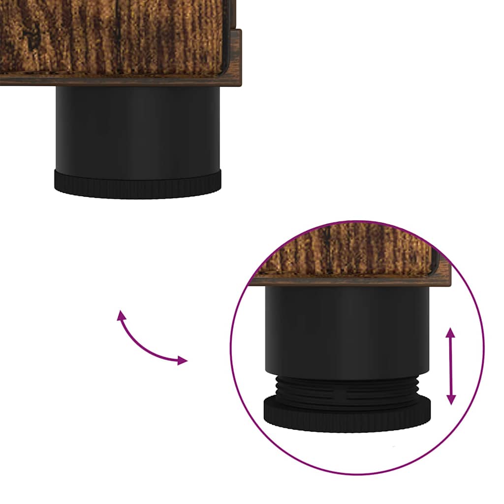 Kupaonski ormar s pohranom Dimljeni hrast 61 x 35 x 64 cm