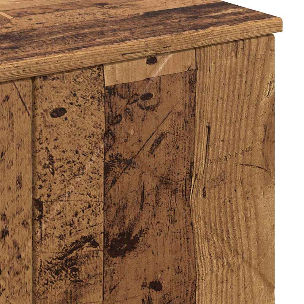 Kupaonski ormar s pohranom s vratima Staro drvo 61 x 35 x 64 cm
