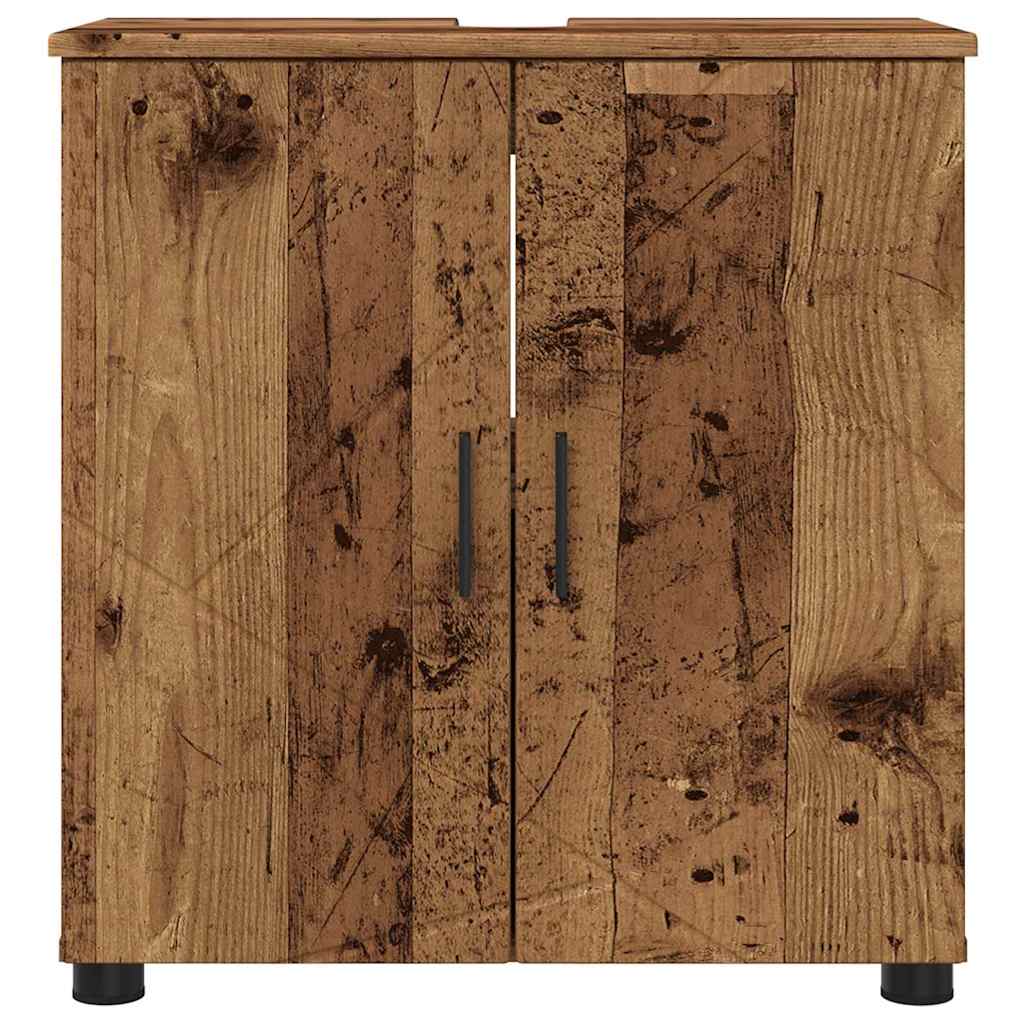 Kupaonski ormar s pohranom s vratima Staro drvo 61 x 35 x 64 cm