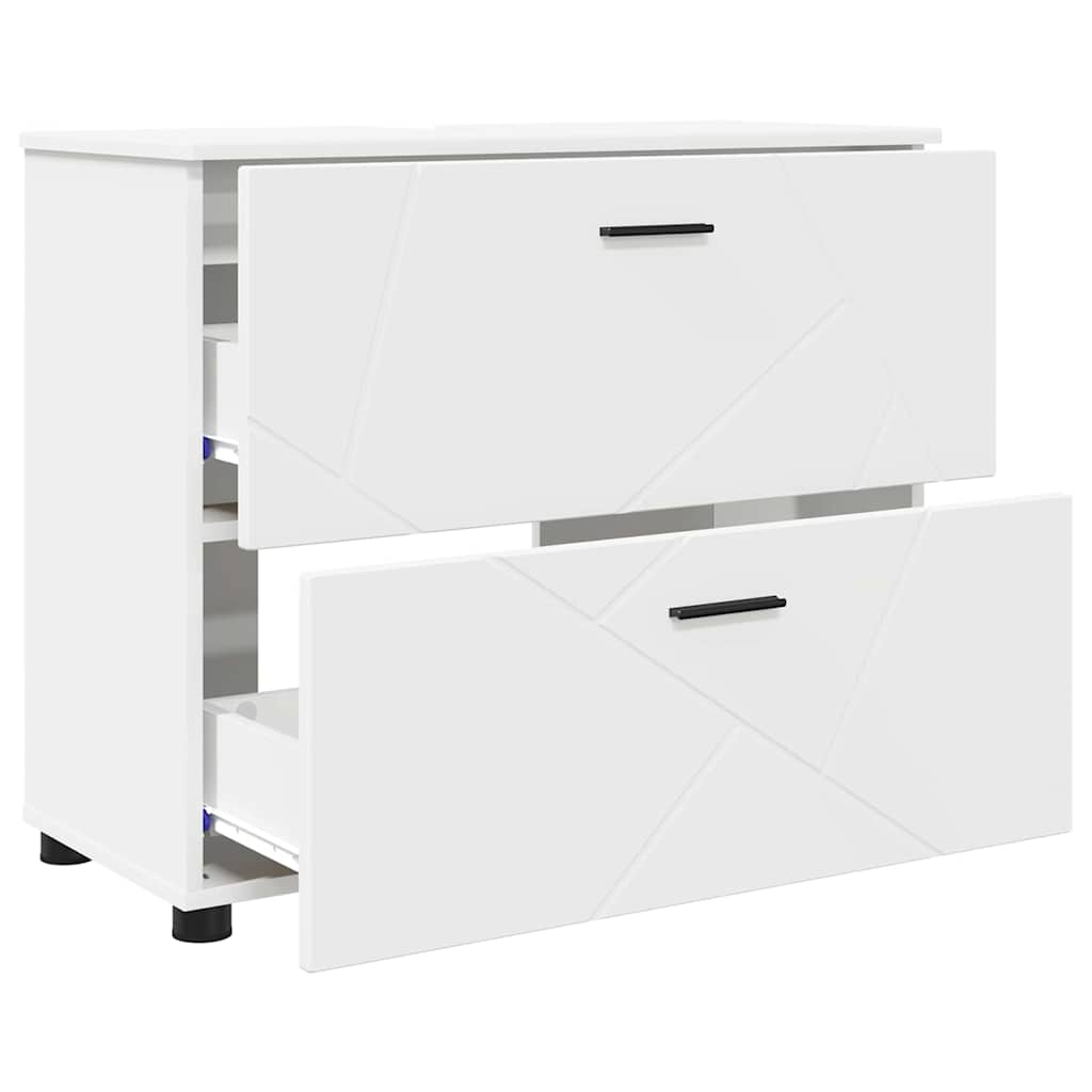 Kupaonski ormar s ladicama s pohranom Bijelo 76,5 x 35 x 64 cm