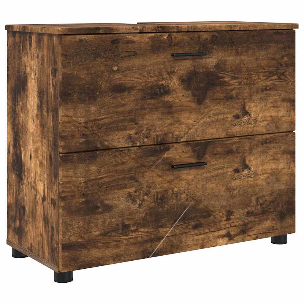 Kupaonski ormar s ladicama Dimljeni hrast 76,5 x 35 x 64 cm