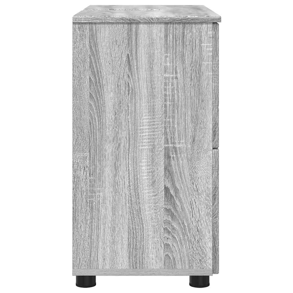 Kupaonski ormar s ladicama Siva Sonoma 76,5 x 35 x 64 cm