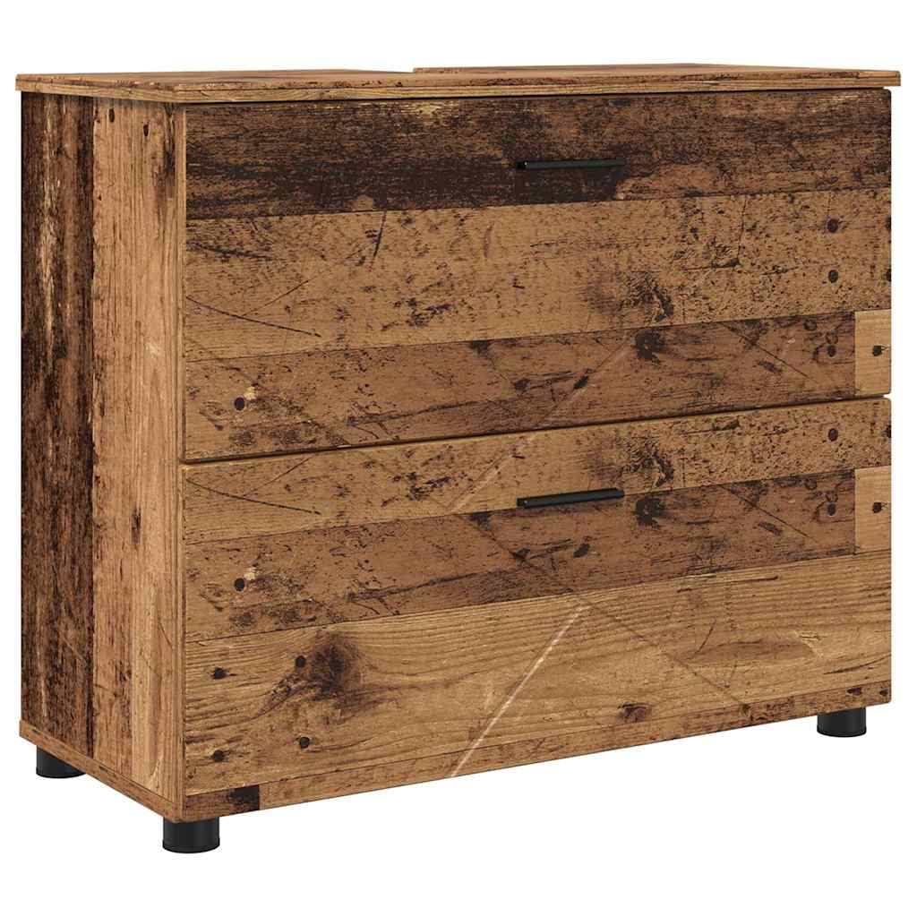 Kupaonski ormar s ladicama Staro drvo 76,5 x 35 x 64 cm