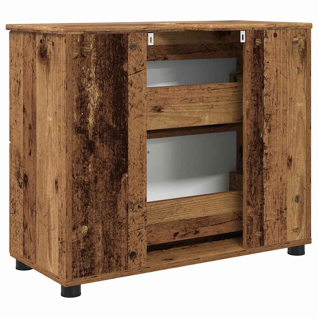 Kupaonski ormar s ladicama Staro drvo 76,5 x 35 x 64 cm